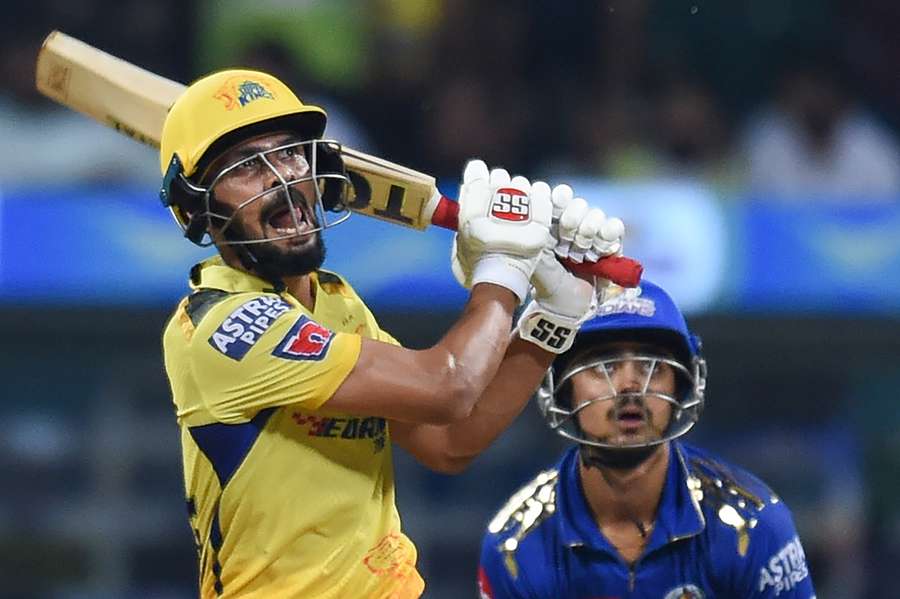 Chennai Super Kings' Ruturaj Gaikwad plays a shot