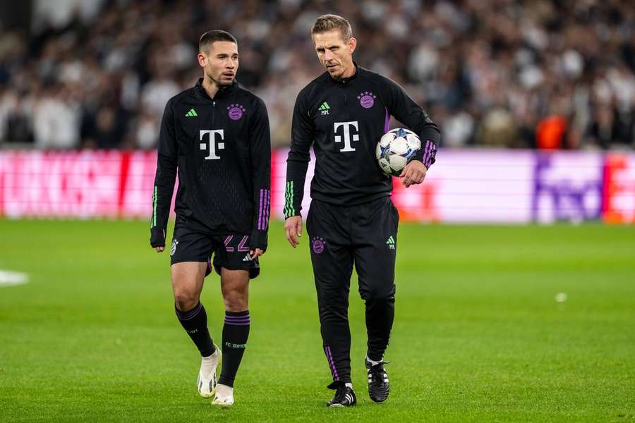 Raphaël Guerreiro à l'échauffement du match de Ligue des champions face à Copenhague cette semaine.