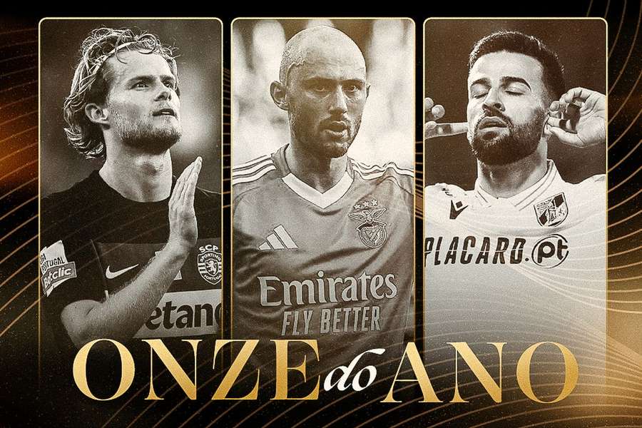 Hjulmand (Sporting), Aursnes (Benfica) e Tiago Silva (Vitória SC)