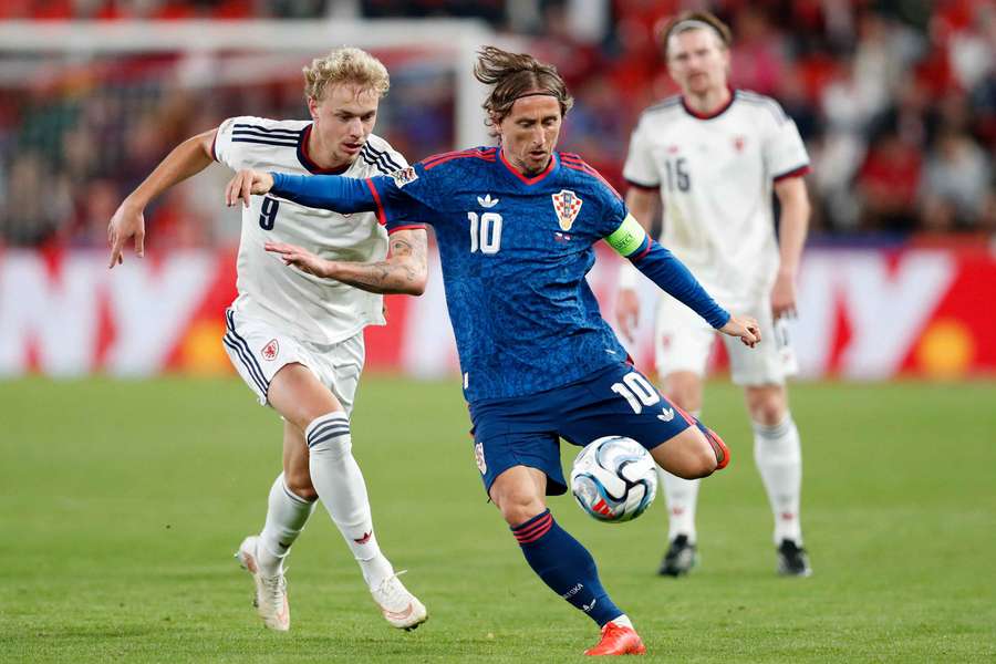 Modric marcou pela Croácia Modric marcou pela Croácia