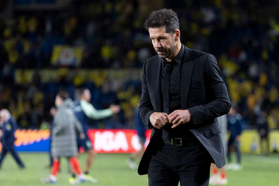 Diego Simeone déçu à l'issue de la défaite de l'Atlético de Madrid face à Las Palmas.