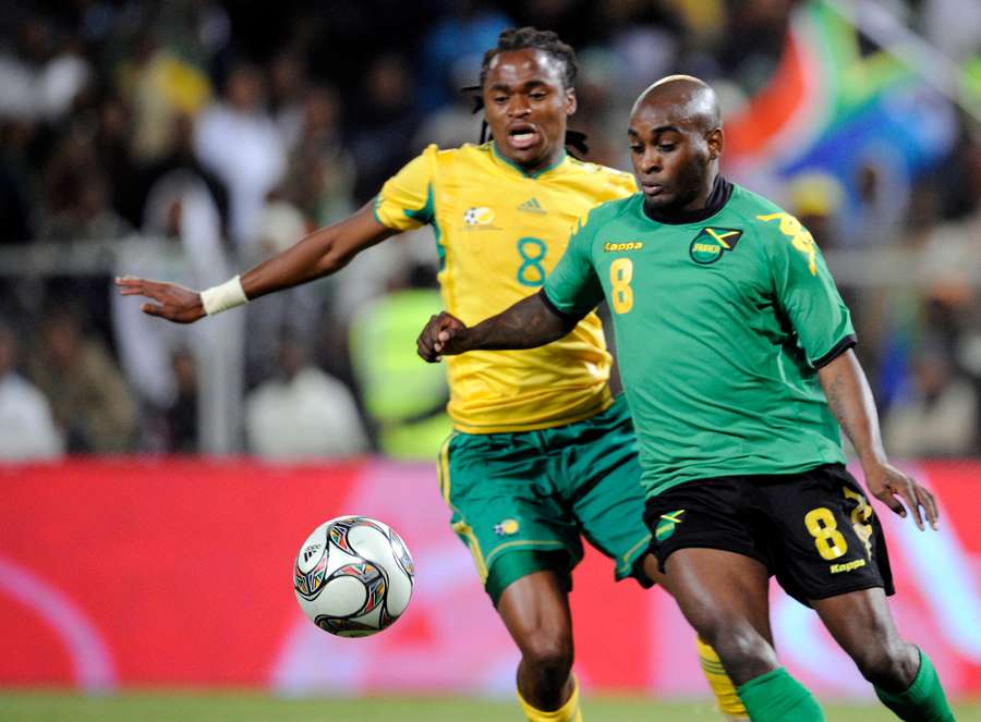 Siphiwe Tshabalala against Jamaica in 2009 Siphiwe Tshabalala against Jamaica in 2009