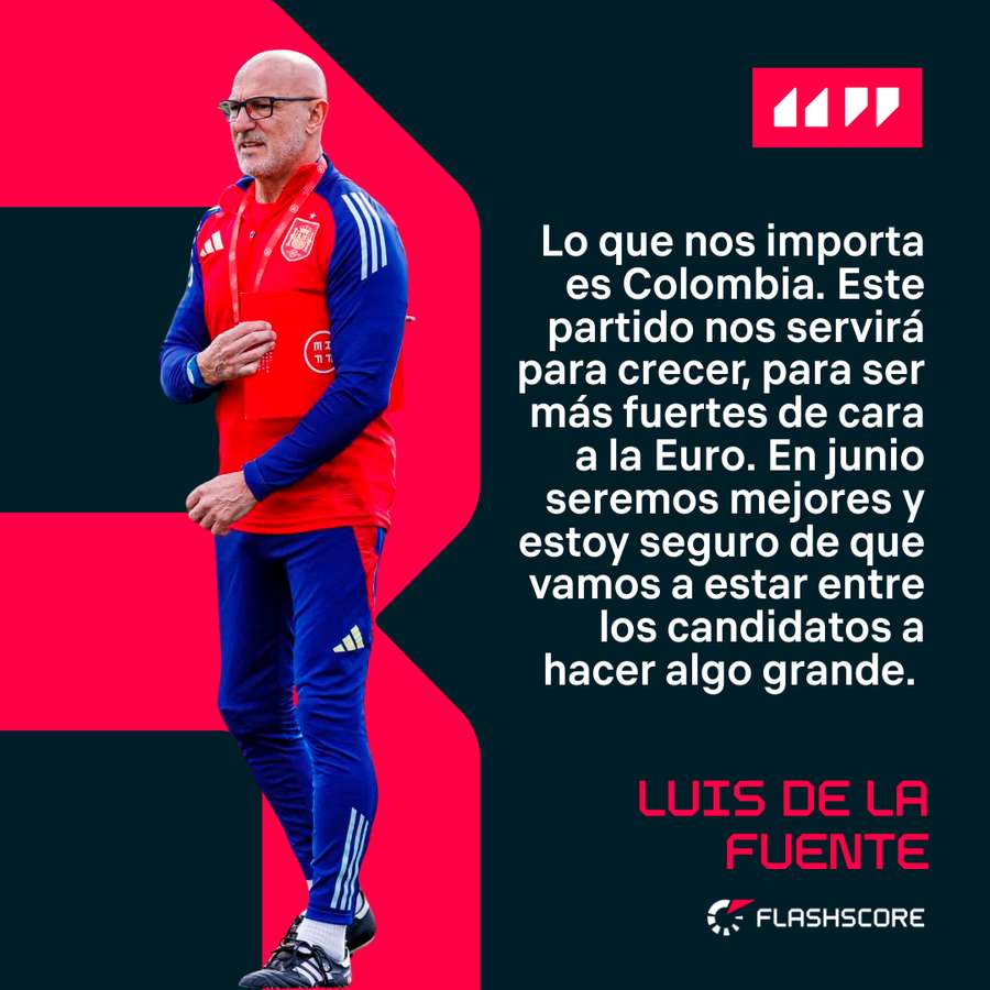 Luis de la Fuente, sobre el amistoso ante Colombia
