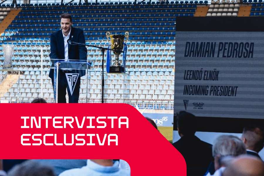 Pedrosa durante l’annuncio dell’acquisizione del club Pedrosa durante l’annuncio dell’acquisizione del club