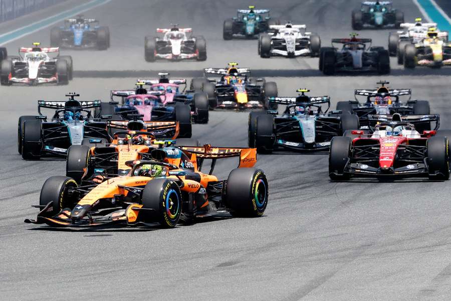 Lando Norris made a fast start for McLaren