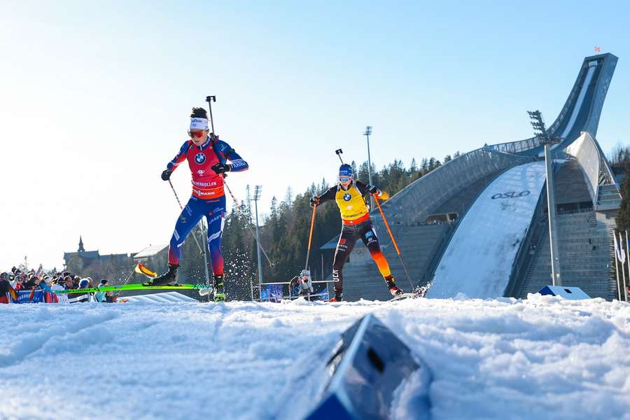 Am Sonntag wartet erneut ein Kopf-an-Kopf-Rennen zwischen Jeanmonnot (l.) und Preuß im Kampf um den Gesamtweltcup