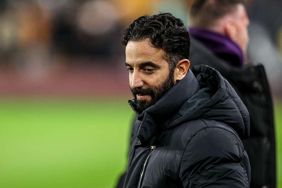 Ruben Amorim, manager of Manchester United, during the match against Wolves Ruben Amorim, manager of Manchester United, during the match against Wolves