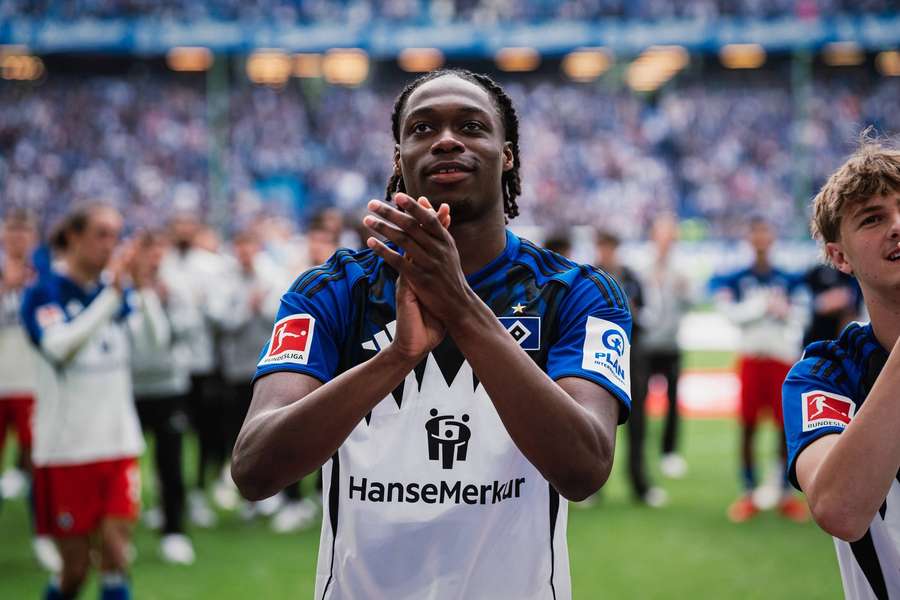 Shafiq Nandja beim letzten Heimspiel der Saison. Shafiq Nandja beim letzten Heimspiel der Saison.