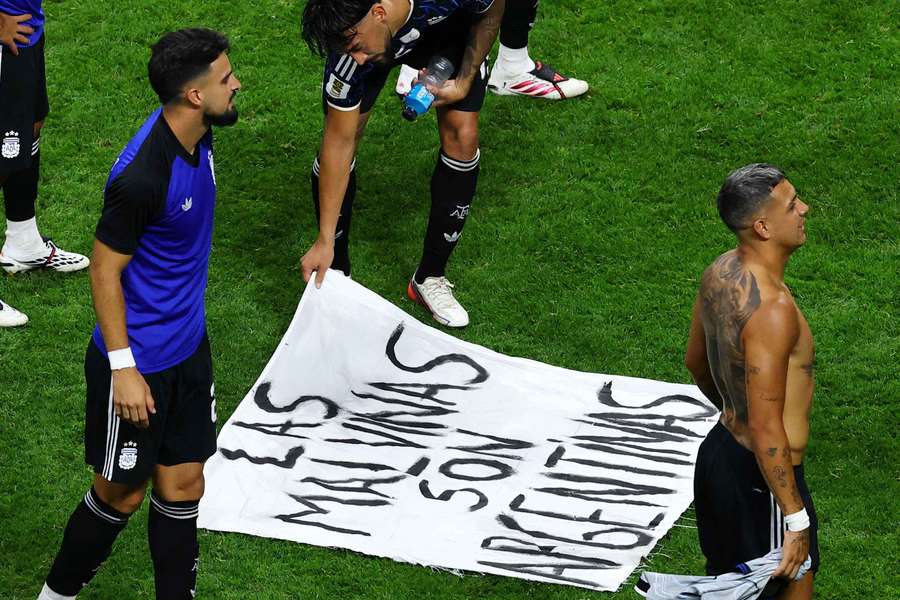 La banderole en question.