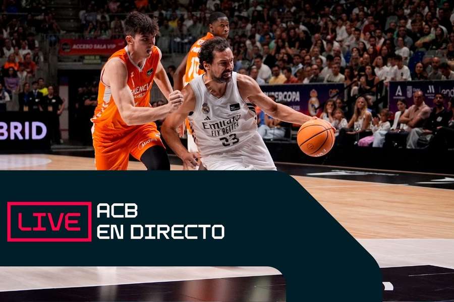 Sergio Llull, ante Sergio de Larrea en la pasada Supercopa