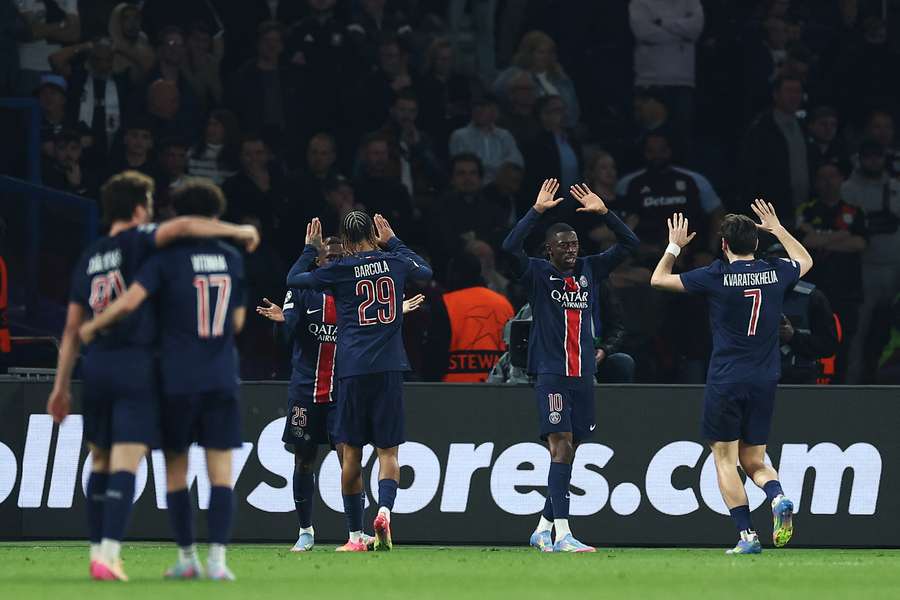 Les Parisiens la semaine dernière au Parc des Princes.
