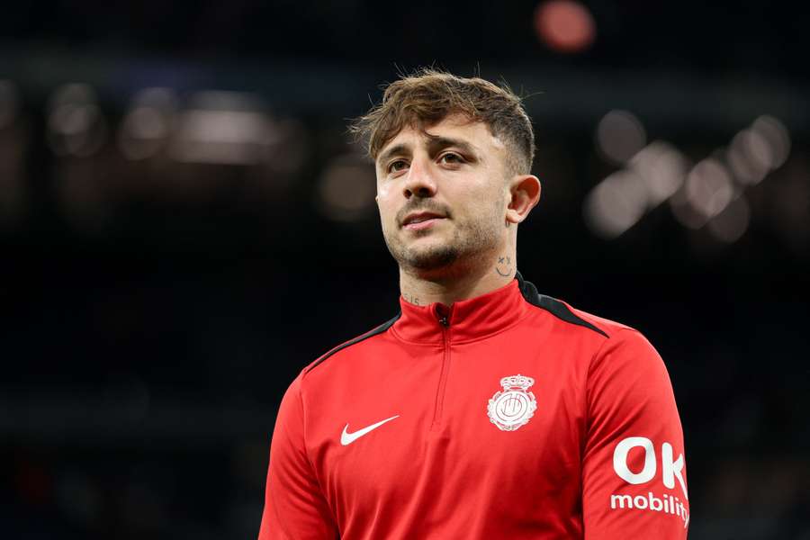 Maffeo, en un partido del Mallorca