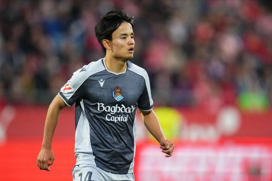 Takefusa Kubo in action for Sociedad