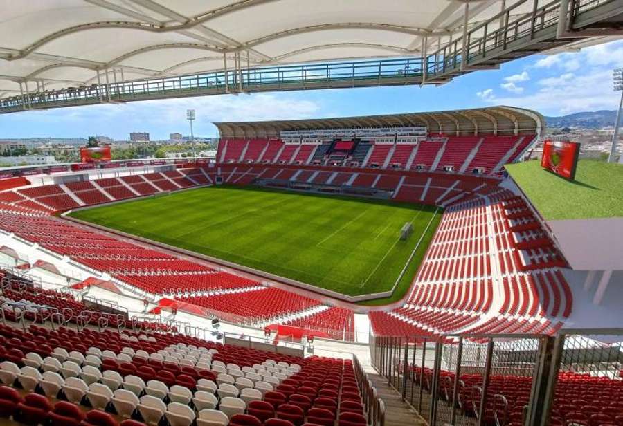 A nova configuração do auditório do Son Moix, o estádio do Real Mallorca