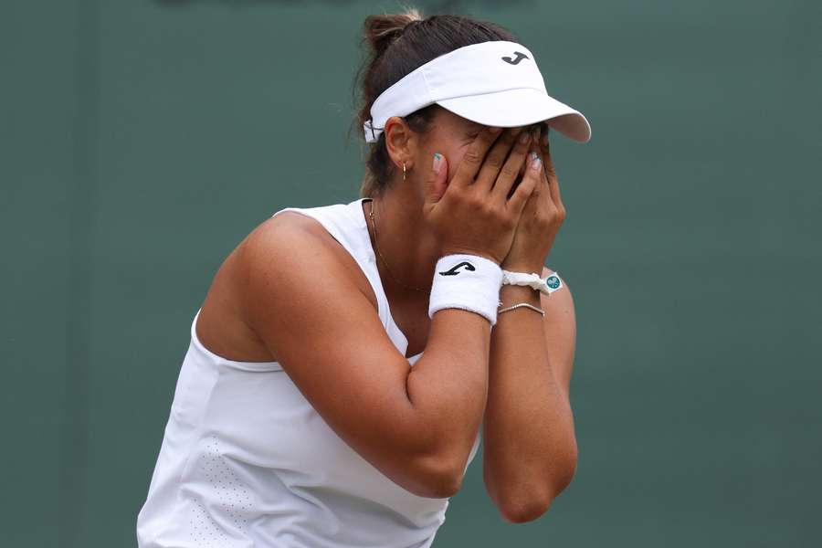 Bouzas, emocionada en Wimbledon
