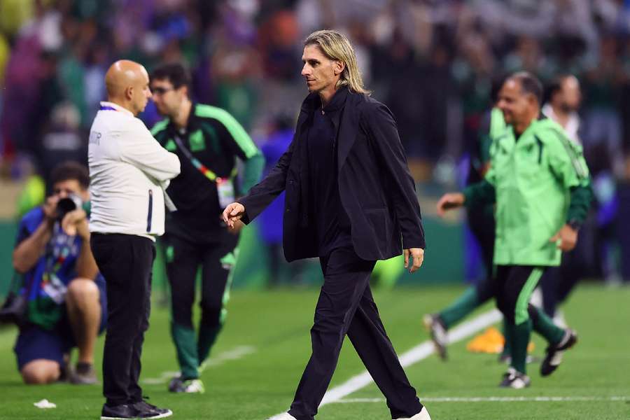 Ecuador head coach Sebastian Beccacece after the game