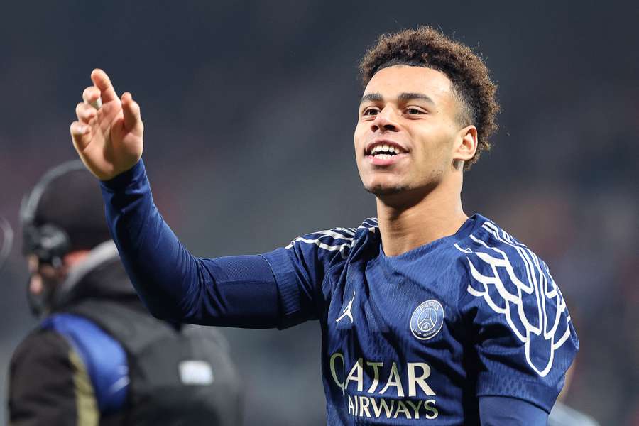 Désiré Doué après la victoire contre Brest mardi.
