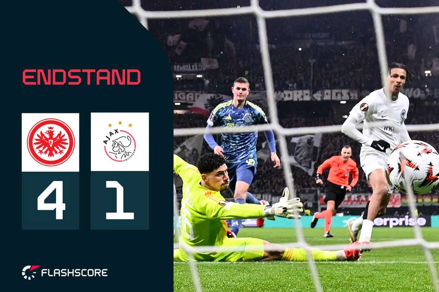 Eintracht Frankfurt hat gegen Ajax Amsterdam souverän das Viertelfinale der Europa League erreicht.