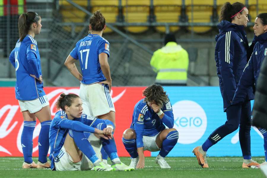 La delusione dell'Italia dopo l'eliminazione