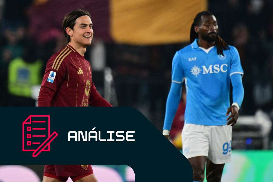 Roma-Nápoles: Paulo Dybala regressa, Zambo Anguissa fica de fora