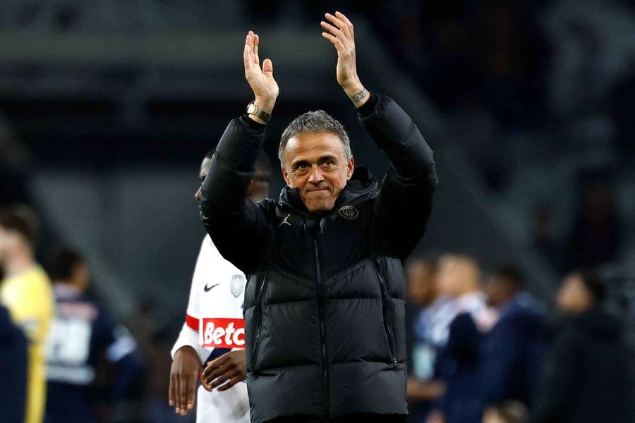 PSG manager Luis Enrique