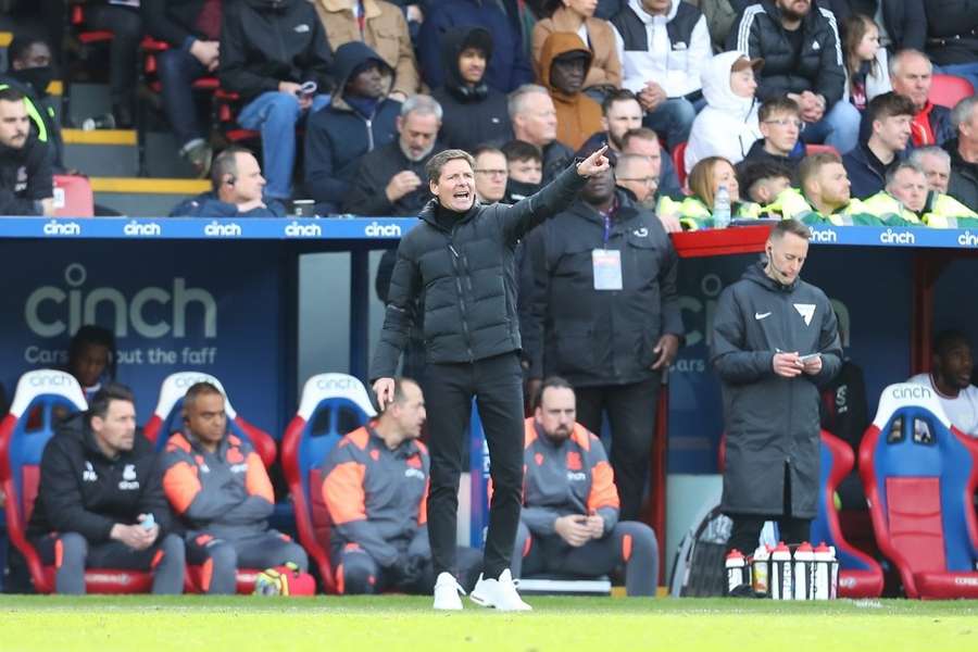 Daniel Munoz celebrates after scoring Palace's second goal