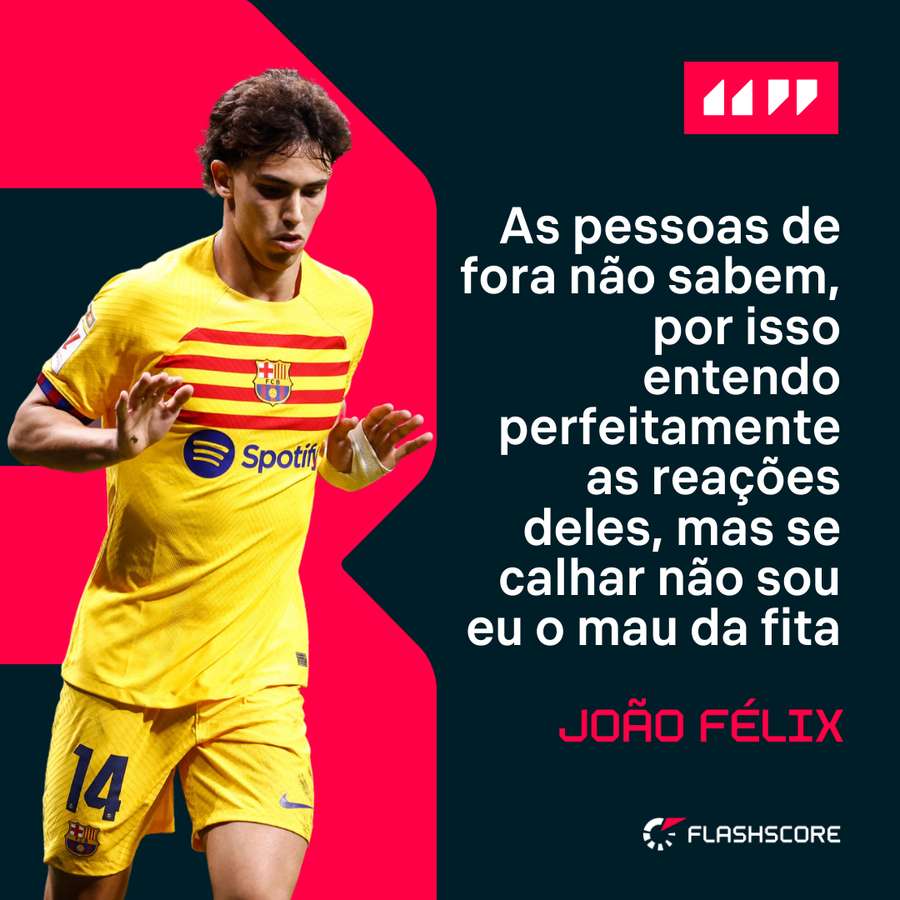 João Félix sobre as críticas dos adeptos do Atlético Madrid