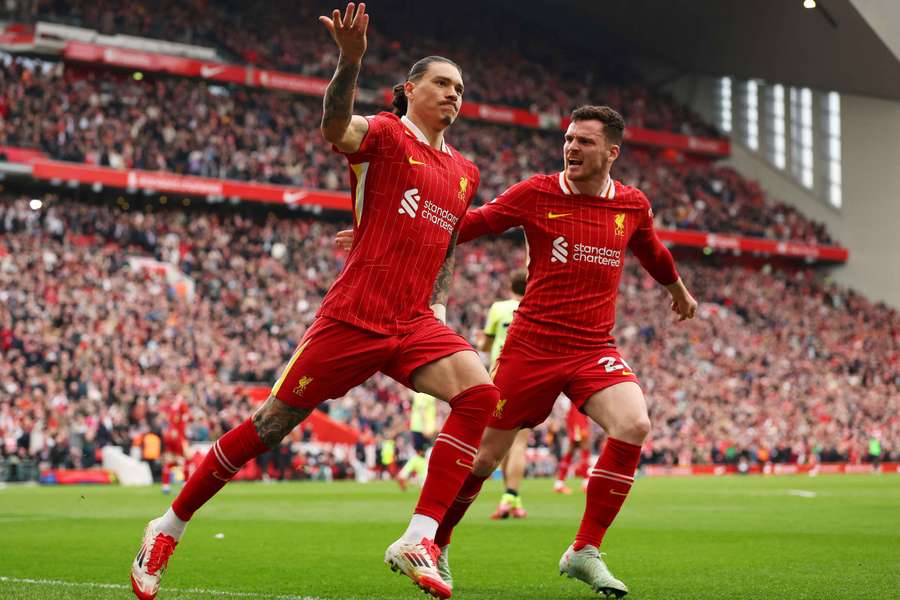 Darwin Núňez vyrovnával proti Southamptonu na 1:1, Liverpool nakonec vyhrál 3:1.