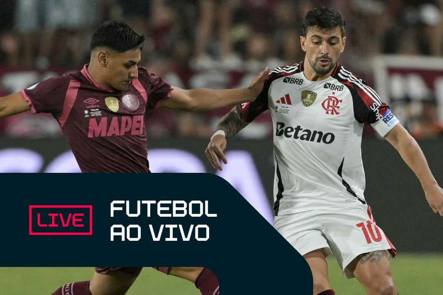 O Flamengo perdeu para o Lanús na ida da Recopa