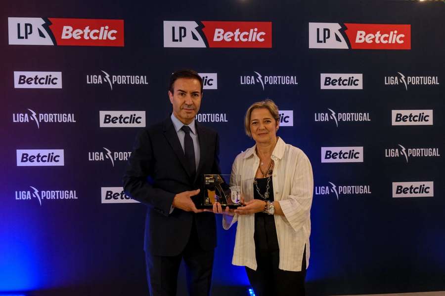António Salvador com Sónia Costa Cunha, CFO da Liga Portugal