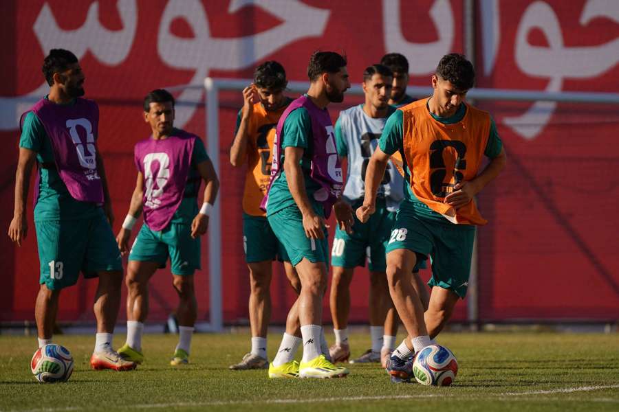Un allenamento dell'Iran Un allenamento dell'Iran