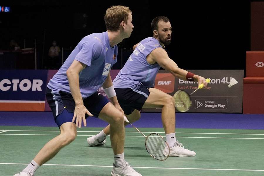 Anders Skaarup og Kim Astrup under finalen i Hong Kong Open