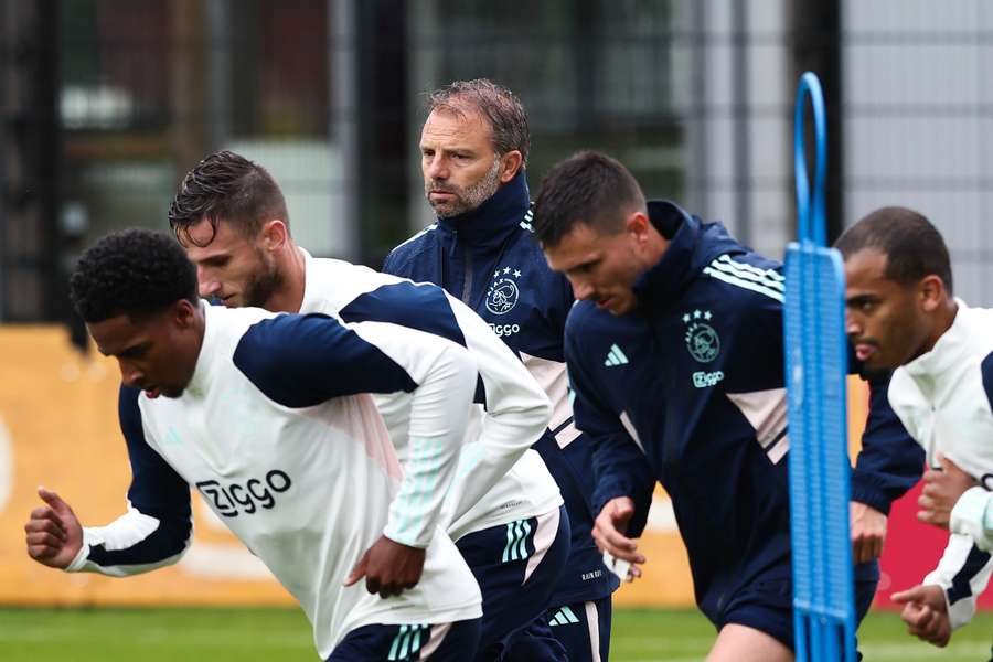 Bij gebrek aan een wedstrijdfoto een trainingsfoto