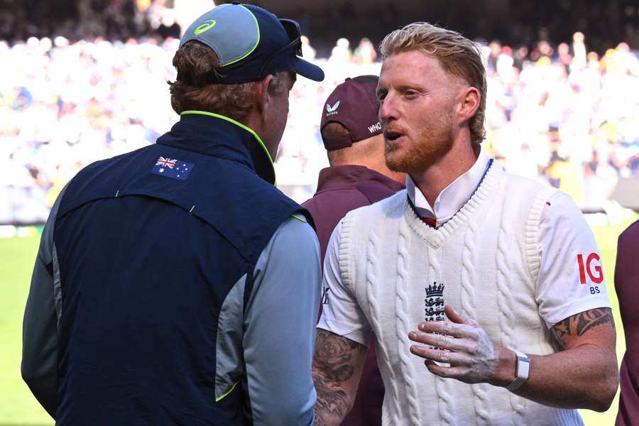 Andrew McDonald and Ben Stokes shaking hands during the 2025/26 Ashes series. Andrew McDonald and Ben Stokes shaking hands during the 2025/26 Ashes series.