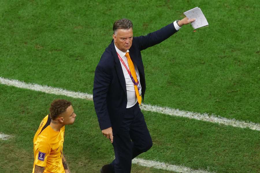 Van Gaal on the touchline Van Gaal on the touchline