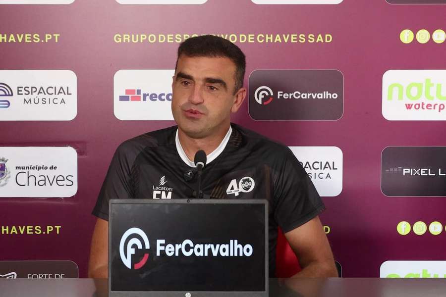 Filipe Martins, treinador do Desportivo de Chaves