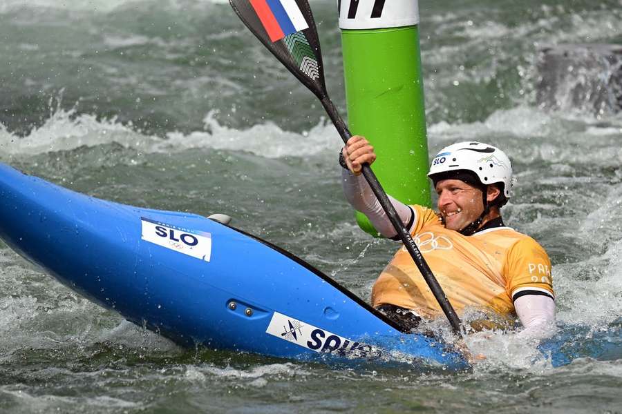 Benjamin Savsek em ação em Paris-2024