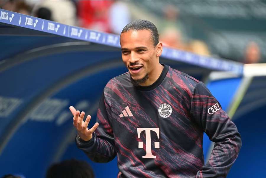 Leroy Sané v barvách Bayernu Mnichov.
