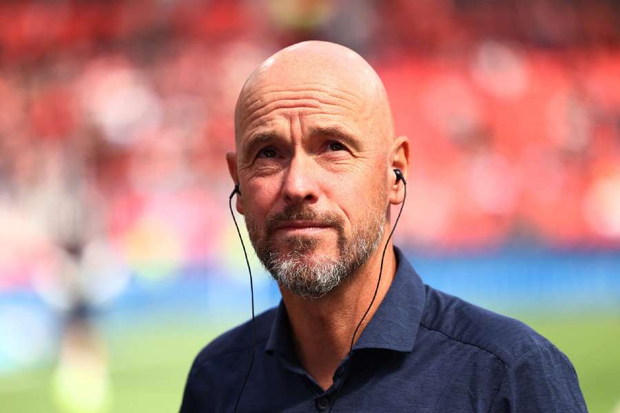 Erik ten Hag looks on 