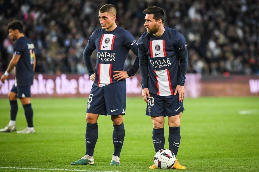 Marco Verratti, junto a Lionel Messi durante su etapa en el PSG Marco Verratti, junto a Lionel Messi durante su etapa en el PSG