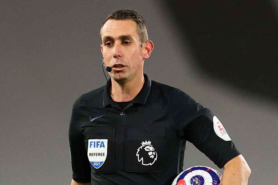 Premier League referee David Coote pictured during Fulham's match against Burnley at Craven Cottage in 2021