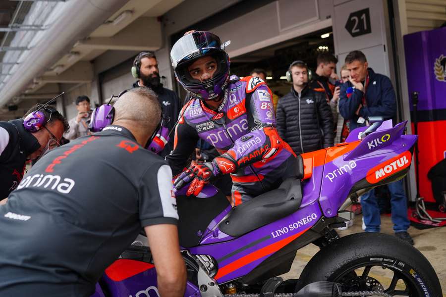 Martin na sua Ducati para o Treino Livre 1