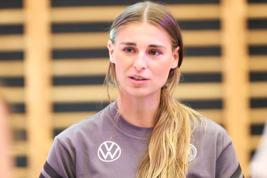 Jule Brand hat für die DFB-Elf das Ziel EM-Titel ausgegeben.
