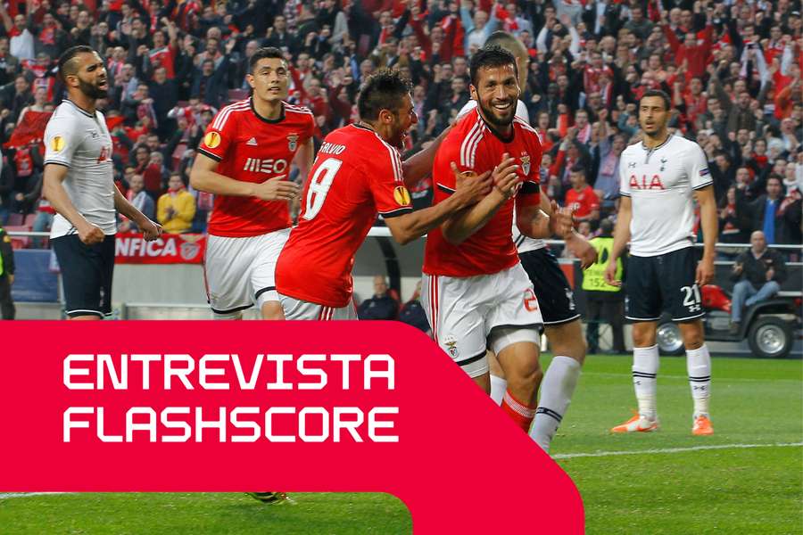 Garay vestiu as cores do Benfica
