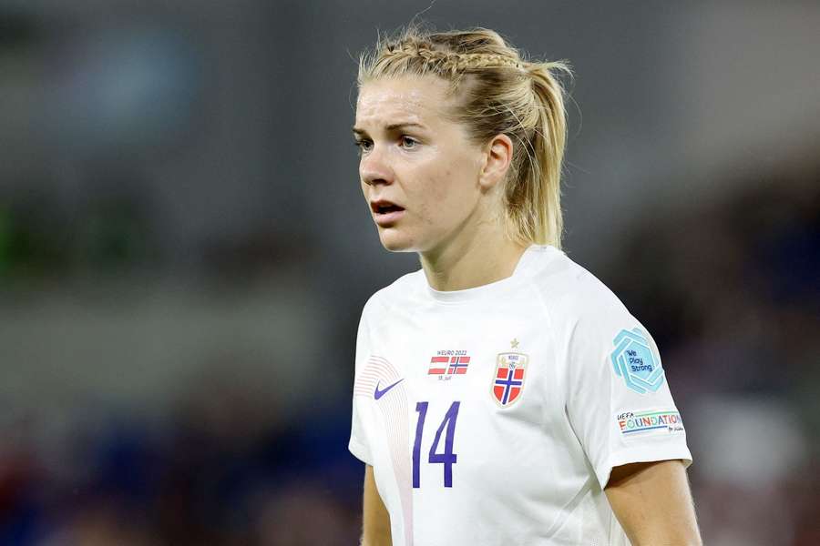 Norway's Ada Hegerberg had a tight groin moments prior to kick-off against Switzerland