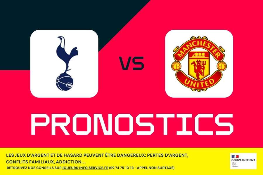 Tottenham - Manchester United : pronostics, meilleurs paris et cotes (Premier League) Tottenham - Manchester United : pronostics, meilleurs paris et cotes (Premier League)