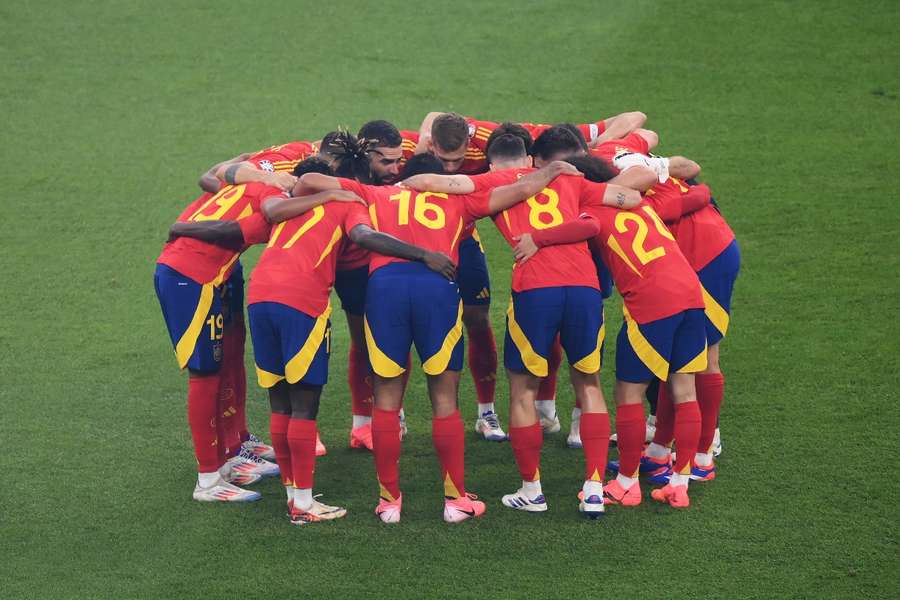 La selección española hace una piña en la Eurocopa 2024