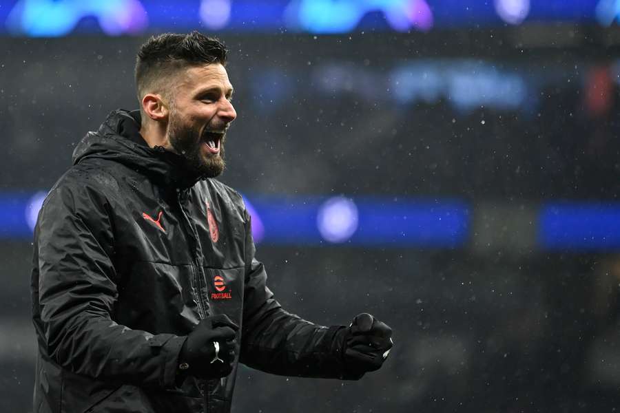 Olivier Giroud is blij