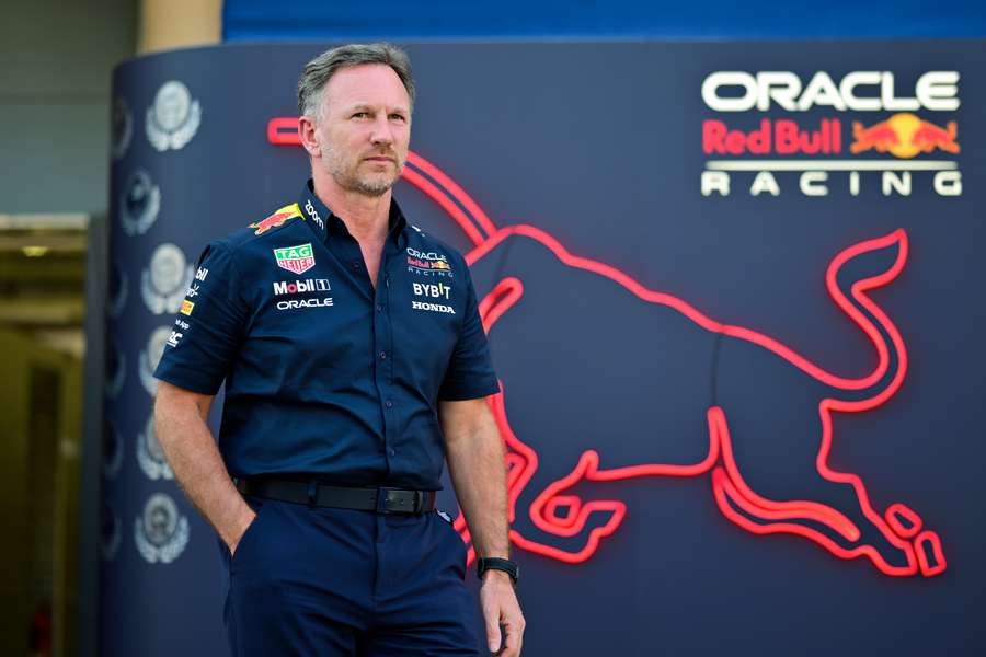 Christian Horner ce vendredi dans les paddocks de Sakhir.