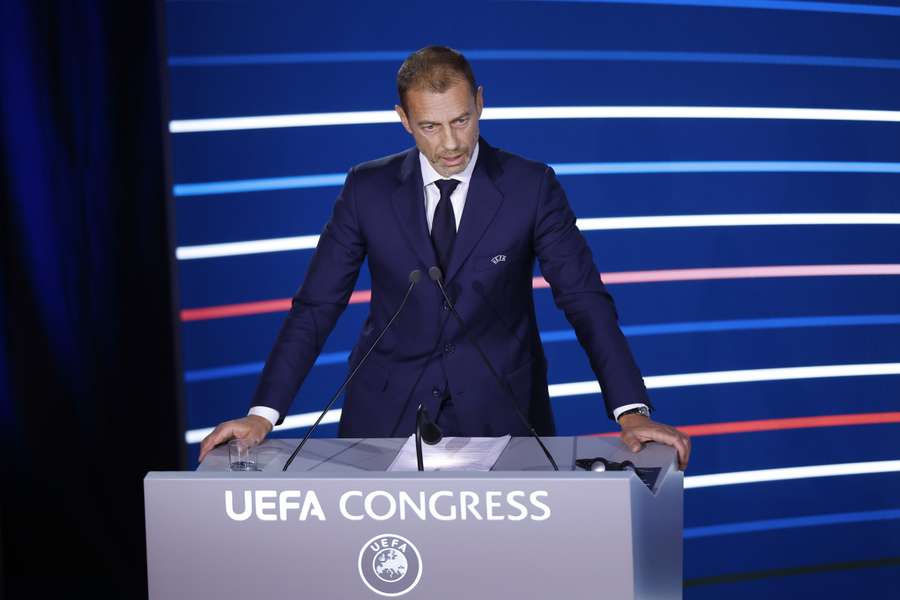 Aleksander Ceferin op het UEFA congres